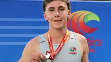Xavier Davie with his silver medal. Picture supplied