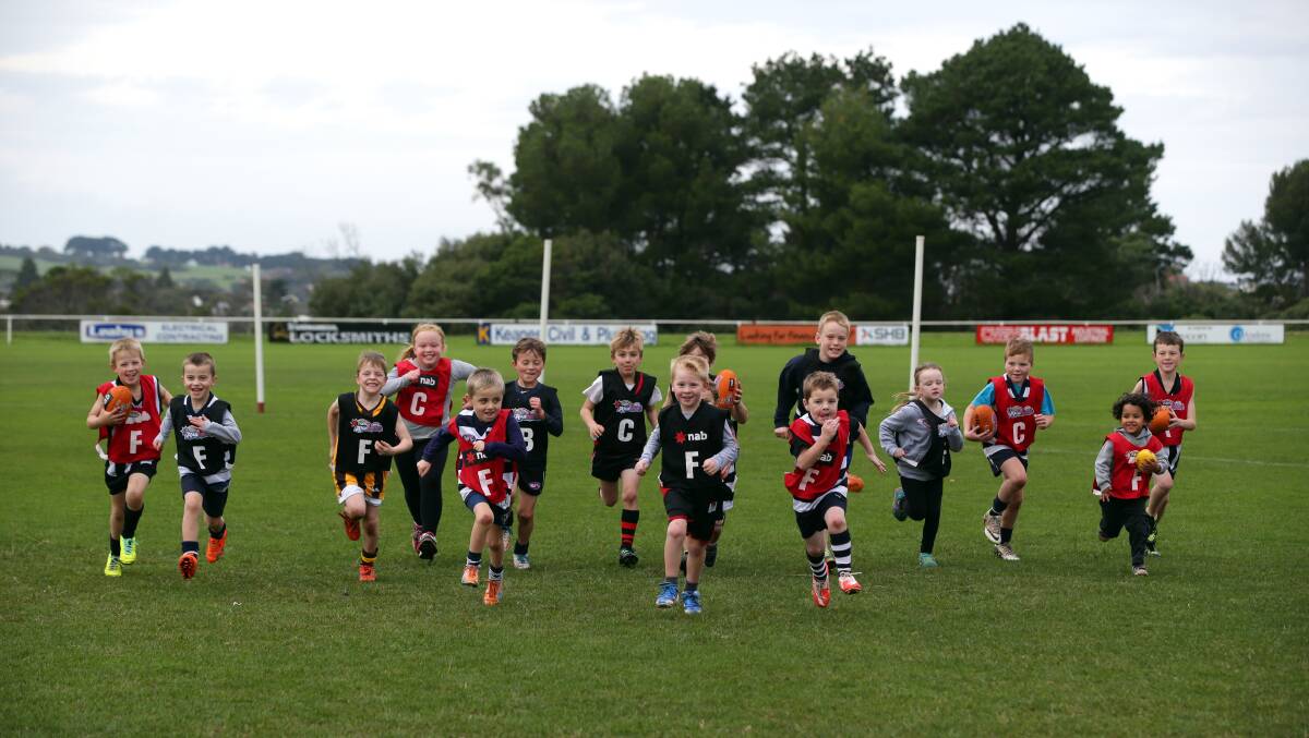 AFL Tasmania is seeking to double Auskick participation from 2500 to 5000. Picture file