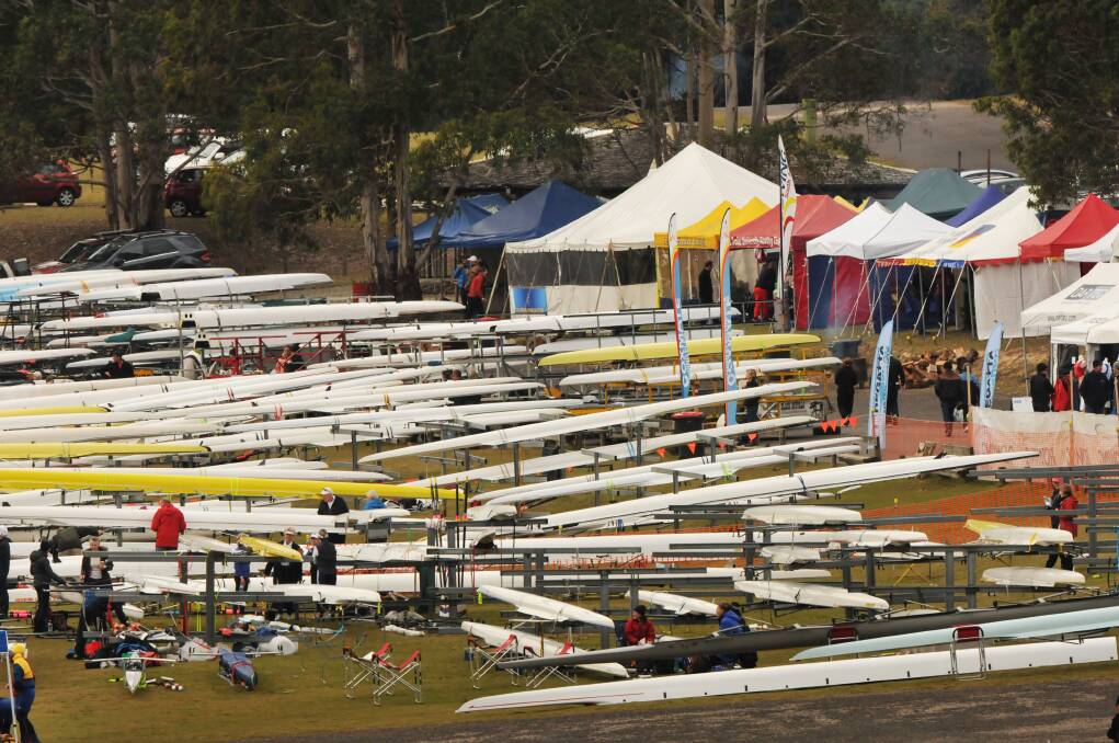Lake Barrington during previous Australian Masters Championships. Picture file