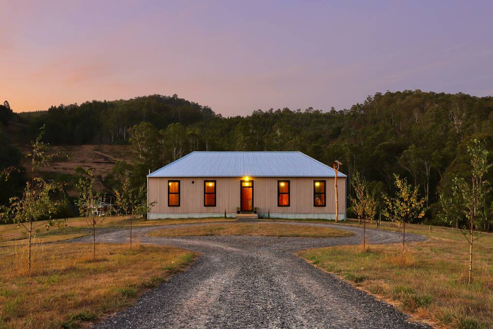 An 120 square metre home dubbed 'The Tasmanian Homestead' has been built for just $150,000 by one person in six months. Supplied picture