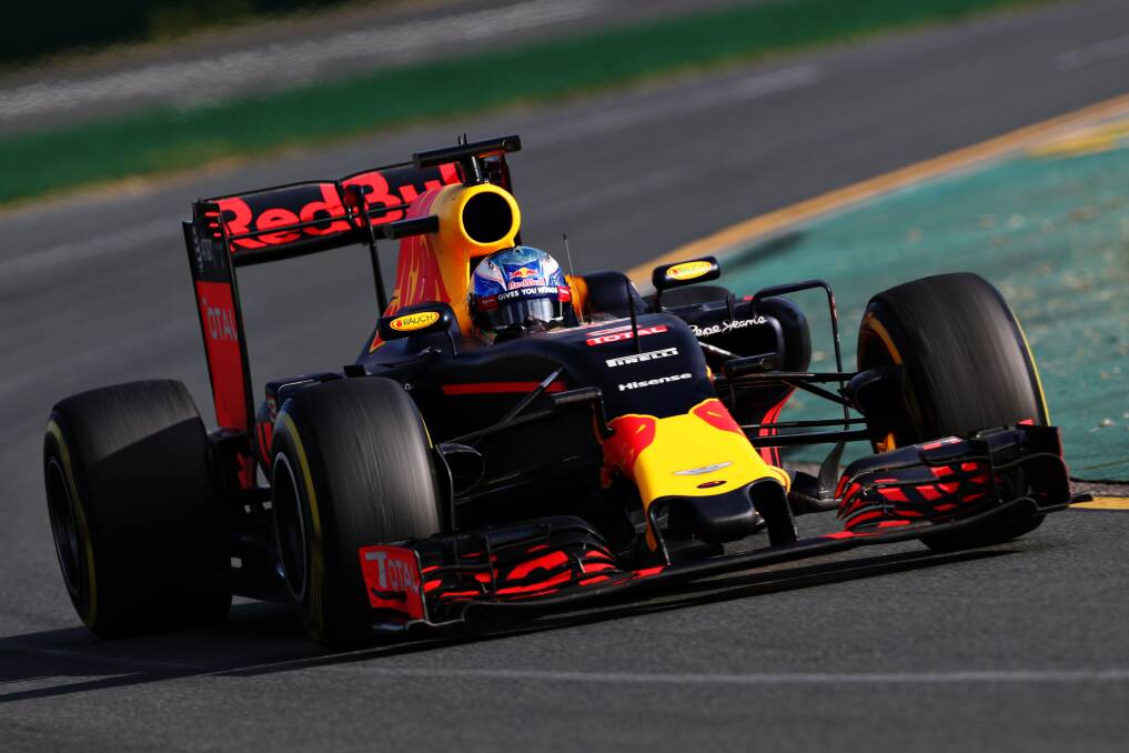POWER: Daniel Ricciardo's high-tech, high-performance machine is a far cry from those that raced in the very first Australian Grand Prix back in 1928. Picture: Mark Thompson/Getty Images