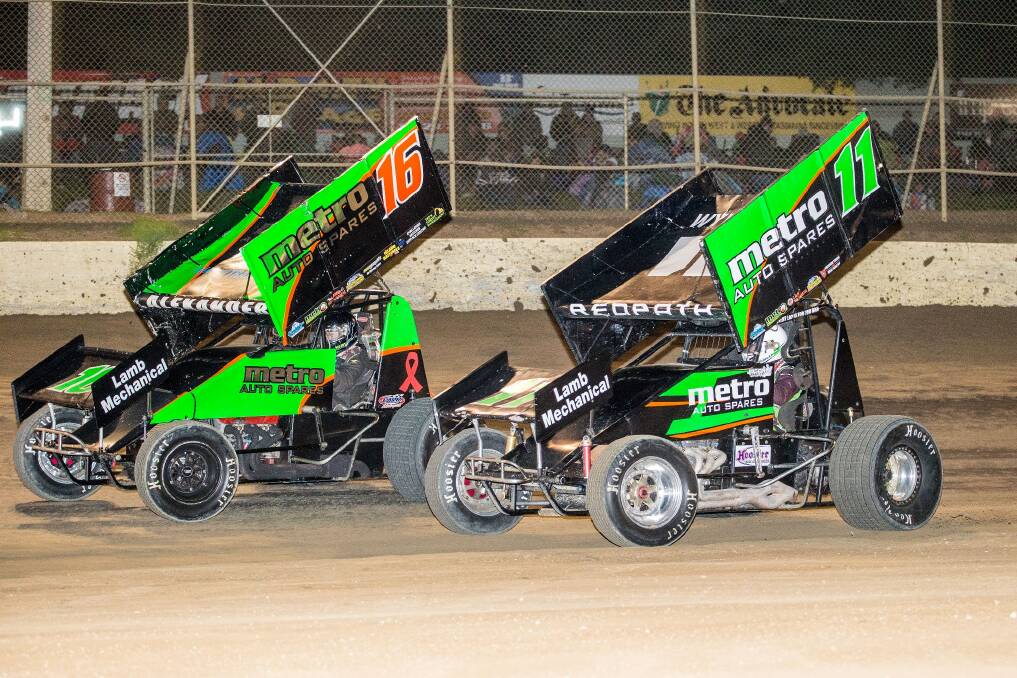 SPEED KINGS: The sprintcars will be thrilling the crowds as they race in the Tasmanian Sprintcar Championship. Picture: Angryman Photography