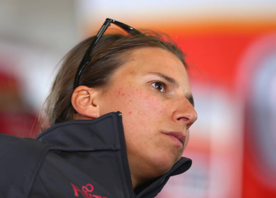 NEW RECRUIT: Simona De Silvestro, Nissan's newest recruit placed 18th in the Nissan Altima in the second testing session, just 1.1 second behind team mate Rick Kelly.  Picture: Robert Cianflone/Getty Images