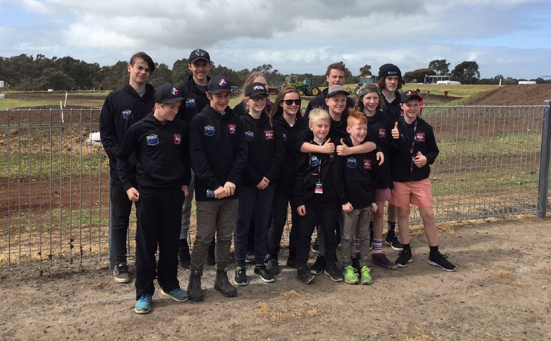 ON TRACK: Fourteen junior riders did Tasmania proud in the recent Australian Junior Motocross Championships in Victoria. Penguin hosts the championships next year for the first time since 2004.