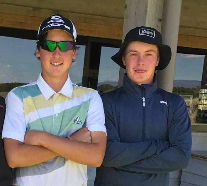YOUNG STARS: Prospect Vale up-and-comers Ryan Thomas and James Fiddian are currently representing Tasmania in the Australian Junior Championships.