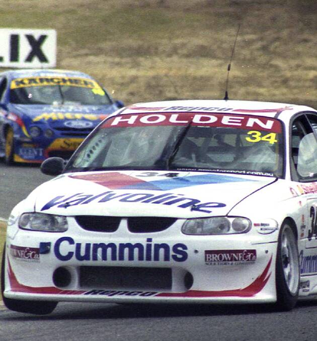 The Holden Commodore V8 supercar driven by Tander and Bargwanna.