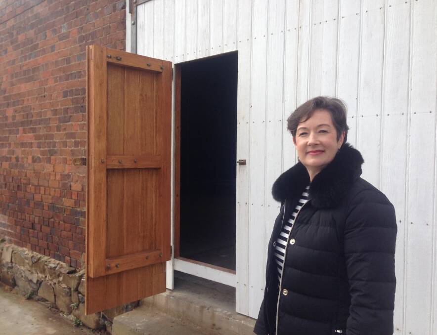 Vision: Allanah Dopson at the Harland Rise barn on Saturday. Picture: Supplied