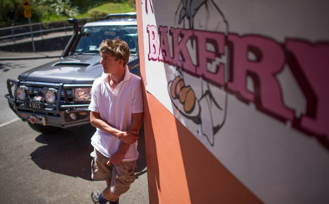 NEW BEGINNINGS: Trevallyn Gourmet Bakery worker Alex Duncan is celebrating the purchase of a new car after his own vehicle was stolen during an armed robbery in November which saw him held at gunpoint. Picture: Scott Gelston
