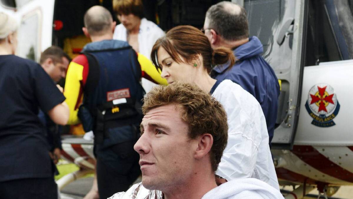 Shayd Hector in 2013, after being rescued from Bass Strait.