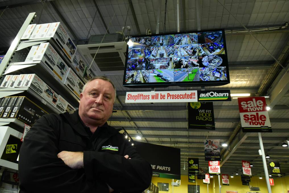 FRUSTRATED: Autobarn Launceston owner Rod Patterson has been dealing with shoplifters for the past 20 years. Picture: Paul Scambler