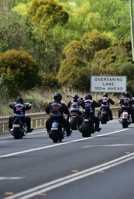 The government's push to ban bikie colours continues.