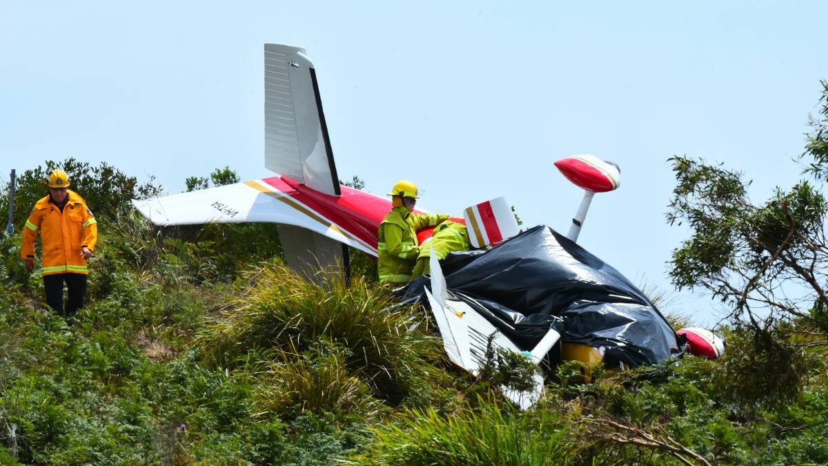 The plane crashed near Tomahawk on January 20. Picture: Neil Richardson