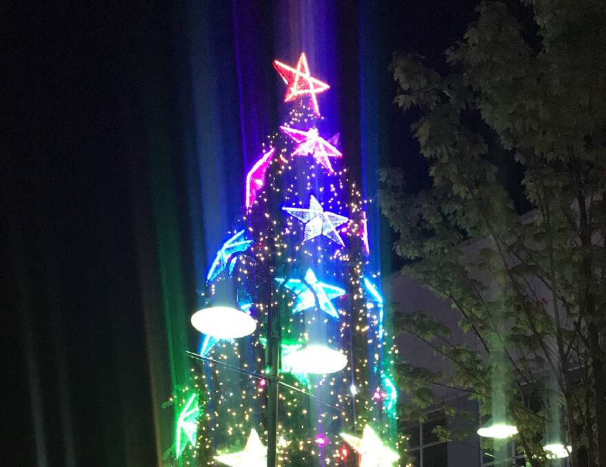 Launceston's Christmas tree.