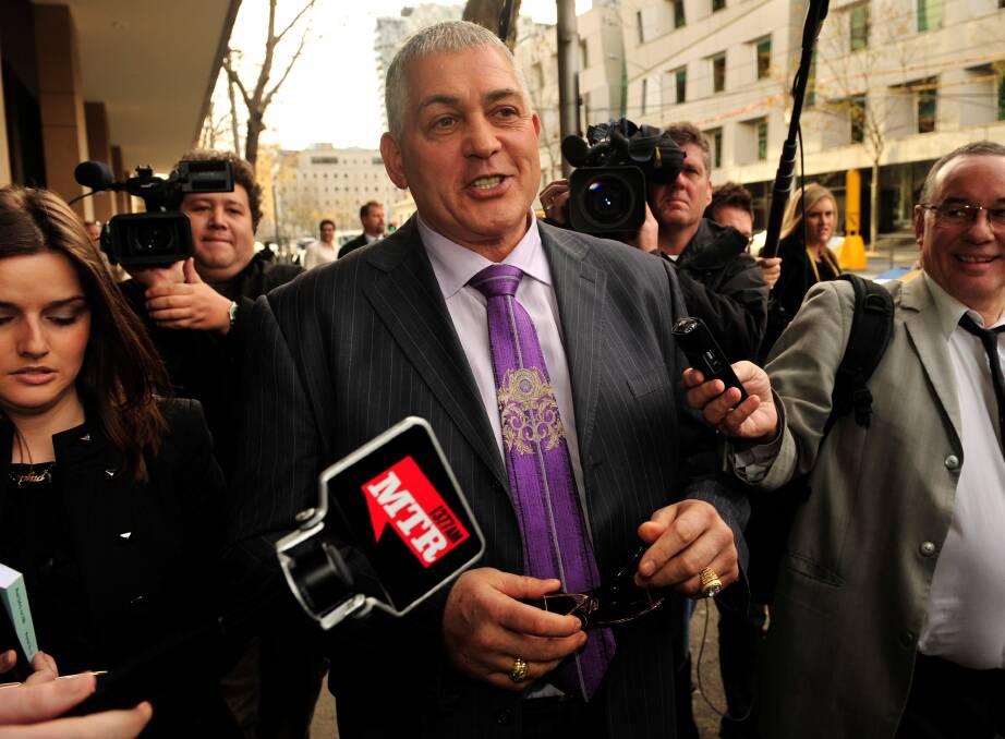 Potter is accused of plotting to kill two associates of Melbourne underworld identity Mick Gatto (pictured).
