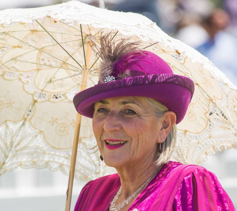 HIGH FASHION: Longford resident Terese Binns glammed up on Saturday to enjoy a day in the sunshine with thousands of other spectators at the Barnbougle Polo.