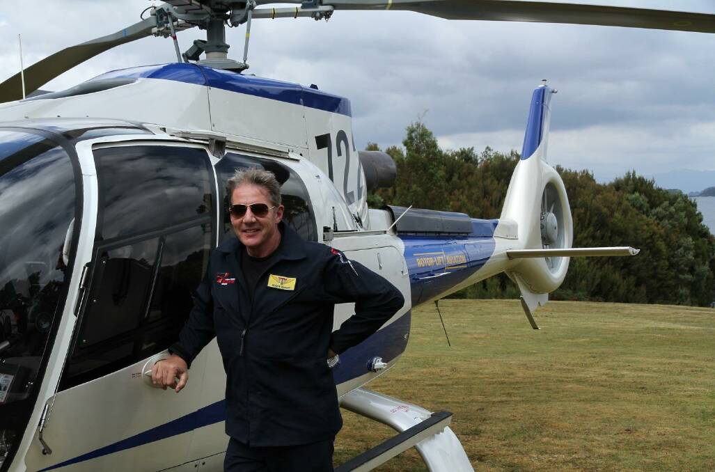 Roger Corbin was killed when his helicopter crashed on the runway at Hobart Airport on Tuesday night.