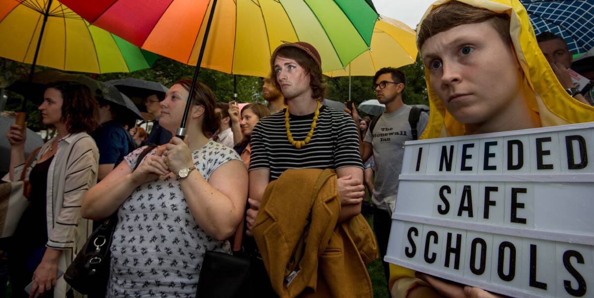 IN NEED: Former school students say that if the Safe Schools program had been in place when they were at school, their own confidence in their sexuality would have been higher. 