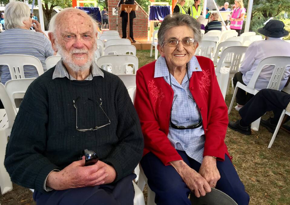 MEMORIES: Don Norton and his wife Phyl lost their home at Snug when bushfires tore through the town. 
