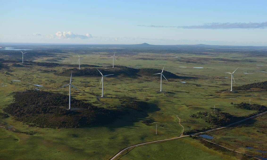 RENEWABLE: The Musselroe Wind Farm is located at Cape Portland, but does Tasmania have greater potential to be one of the world's highest renewable energy producers? Picture: Paul Scambler. 