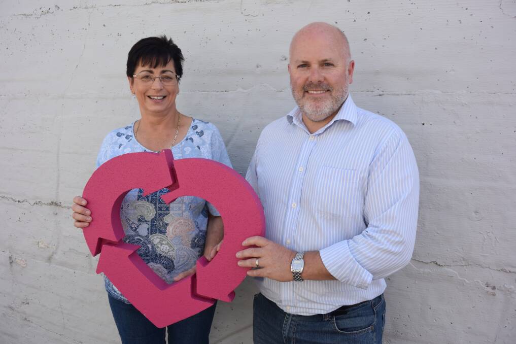 Deloraine's Joanne Bussey, who received a new kidney 30 years ago, and DonateLife Tasmania executive officer Davin Hibberd. Picture: Tamara McDonald