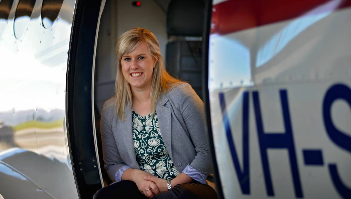 EDUCATION: Launceston's Melanie Withers received the Fred McKay Medical Student Scholarship from RFDS Tasmania. Picture: Phillip Biggs 