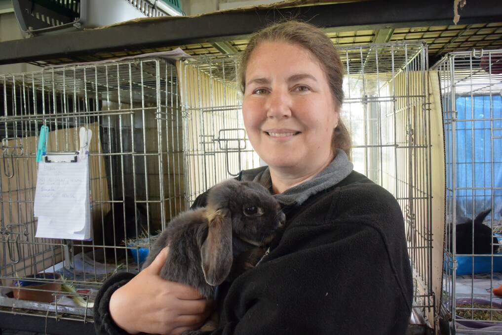 BUNNY LOVER: Big Ears Animals Sanctuary co-founder Jacqui Steele enjoying 'rabbit weekend' with Alexa the rabbit. Picture: Tamara McDonald