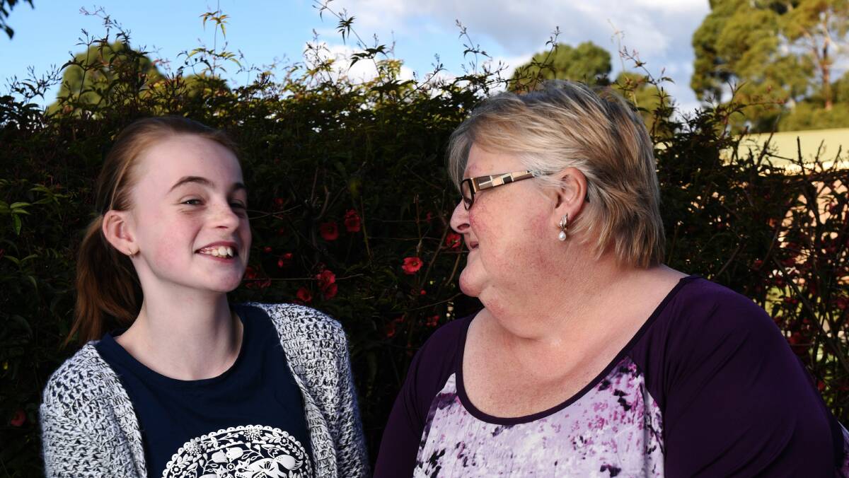 FAMILY TIES: Jessica Kupsch's daughter Grace Holton with her nan Donna Kupsch at their Rocherlea home. 