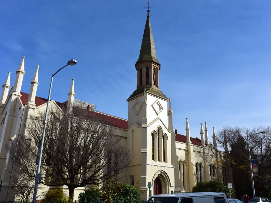RECOGNISABLE: The church's distinctive spires viewed from the corner of Paterson Street and St John Street. 