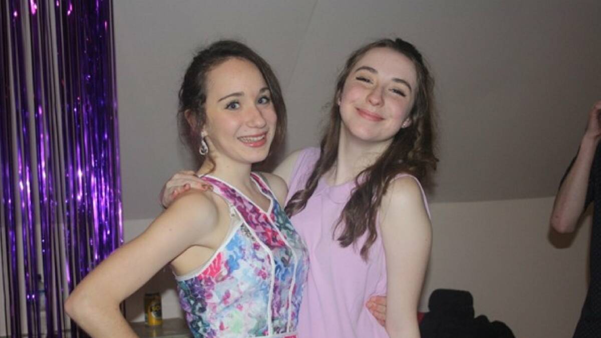 FRIENDS: Grace at her 16th birthday party with her friend Bronte Mohr in 2015. Picture: Supplied