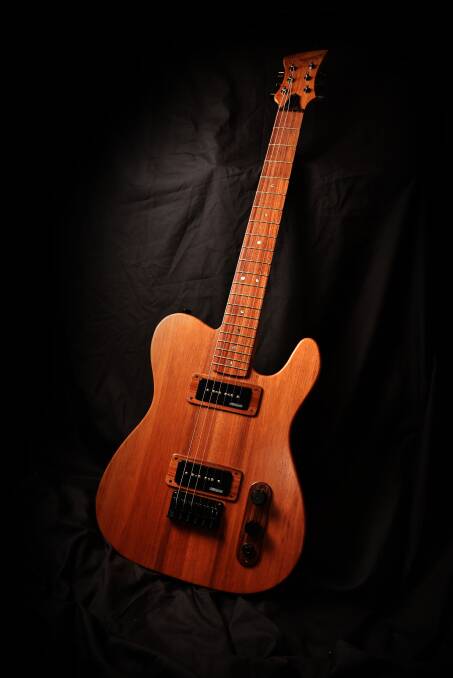 ROCK ON: An electric guitar handmade by Stuart Phillips. 