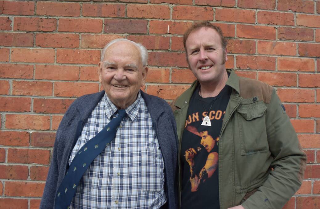 FRIENDSHIP FORGED: Willem 'Bill' de Boer and Humans of Launceston creator Adam Page. Pictures: Tamara McDonald