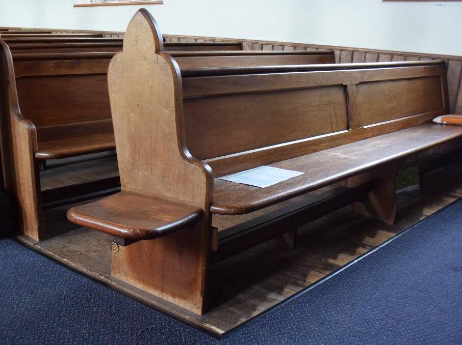 INGENUITY: Extra modifiable seating inside the Gateway Baptist Church allows an extra seat when the church is full. 