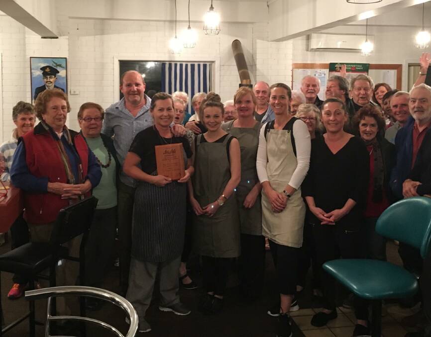 FEAST UP: The Bridport Bunker Club won this year's award for the Best RSL, Sporting or Community Club in Tasmania.