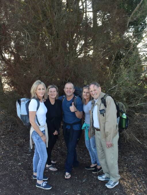 ADVENTURE: Jo Oliver, Jane Creese, Nick Butler, Dominique Ranicar and Coleman O'Flaherty. 