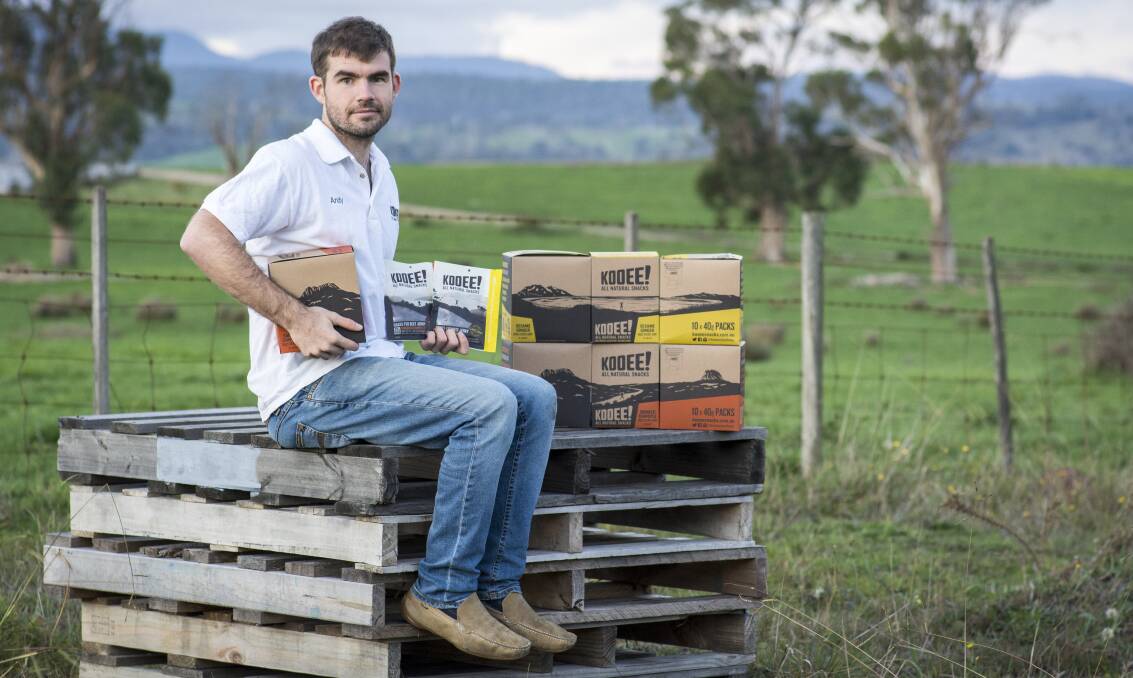 GOOD FORTUNE: KOOEE Snacks Tasmanian founder Andy Fist said 2016 marked a major turning point for the company. 
