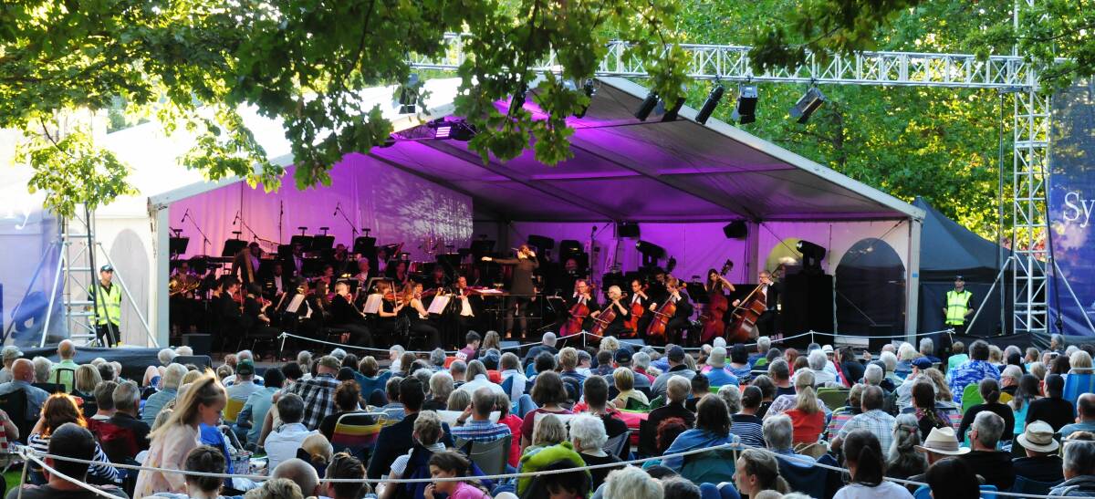 SERENADE: Last year's Symphony Under the Stars at City Park. Picture: Paul Scambler