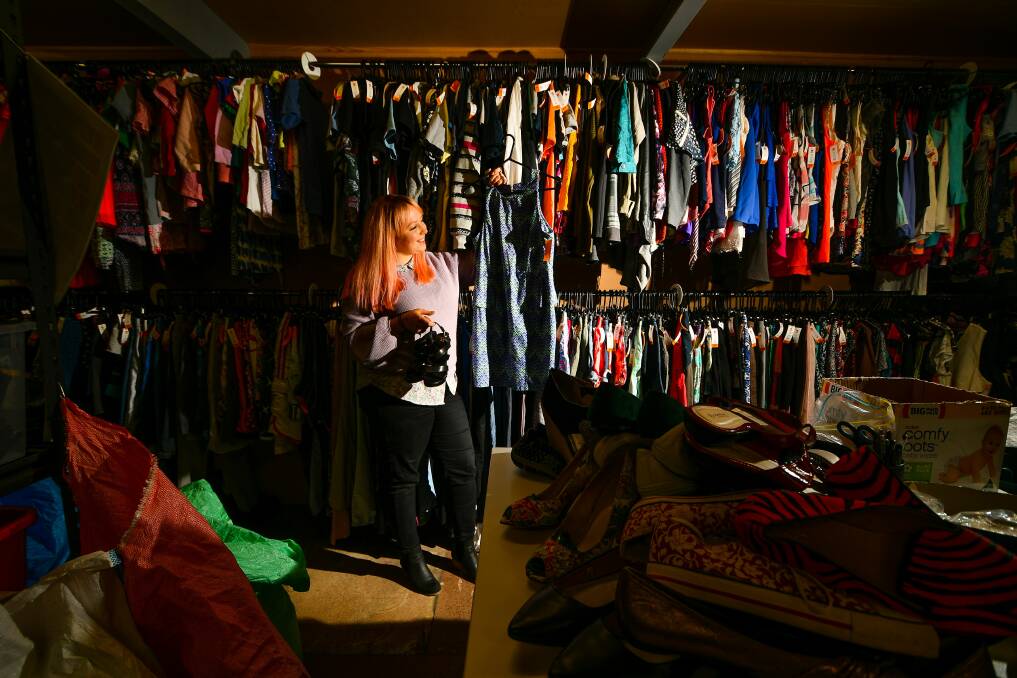 DRESS FOR SUCCESS: Rhea Gillie, organiser of Behind Closed Drawers preloved clothing market, with some treasures to be unearthed this weekend. Picture: Scott Gelston