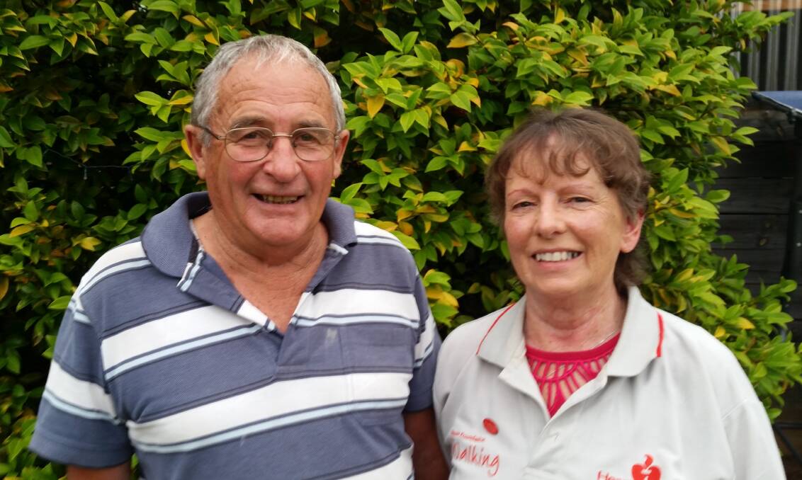 ROMANCE: Max and Beryl Hodgetts first met at a Heart Foundation Walking group on Valentine's Day. Picture: supplied