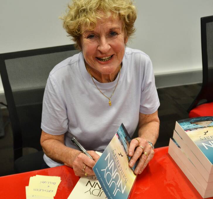 TALENT: Best-selling author and former Home and Away star Judy Nunn was signing books for fans at the Launceston LINC on Tuesday. Picture: Kasey Wilkins