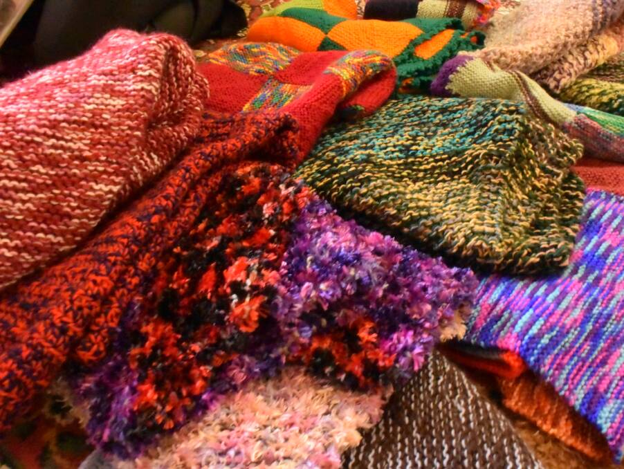 About eight knitters meet regularly at Exeter Charity Knitters, and more assist with their knitting and delivery.