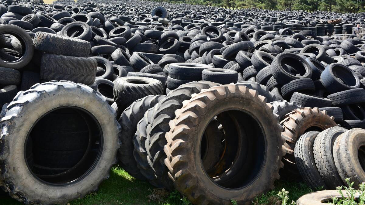 New regulations will require environmental board approval for tyre stockpiles larger than 100 tonnes. Picture: Paul Scambler.