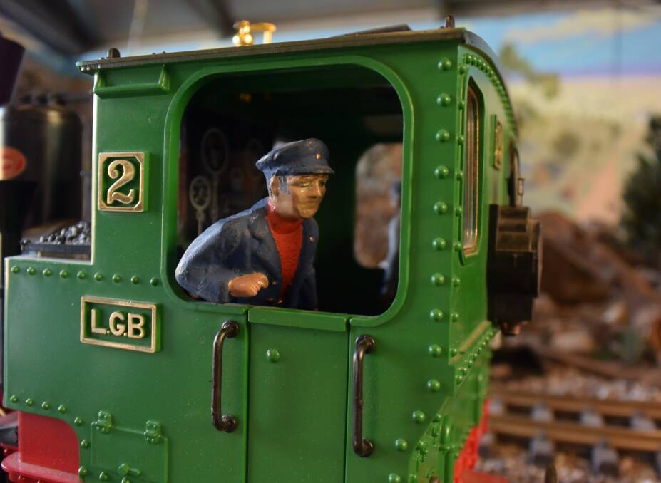 ON BOARD: The model quarry includes a railway that takes crushed stones around the miniature set. Pictures: Doug Dingwall.