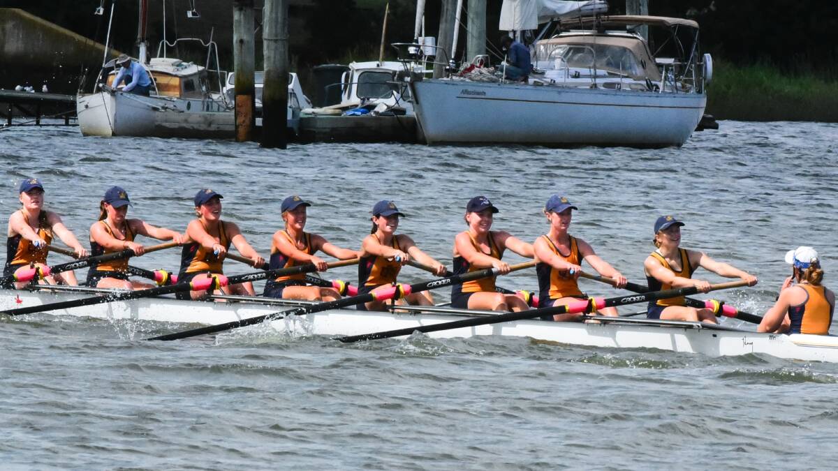 School rowing crews compete in Henley Regatta on the Tamar river