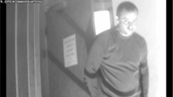 Michael John Cowie caught on CCTV at the TRC Hotel in May. Picture: Tasmania Police