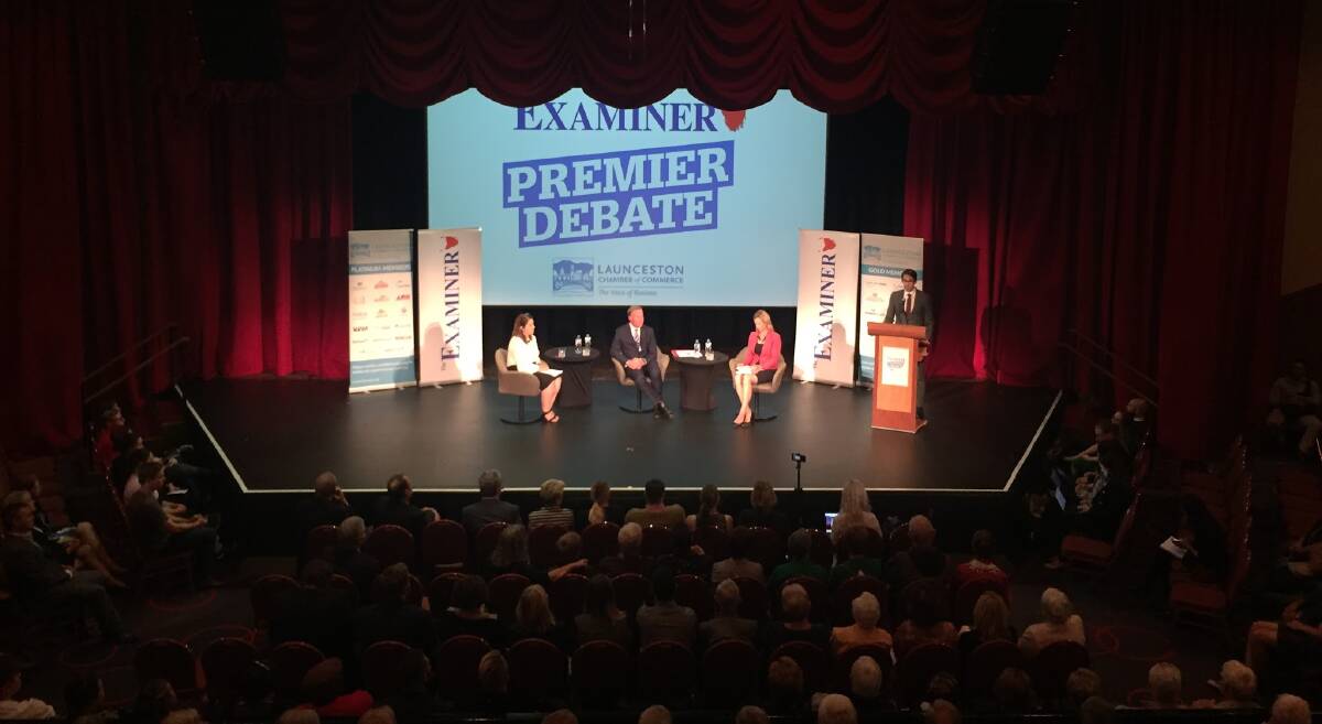 AUDIENCE: There were about 300 people in the crowd at the debate on Tuesday evening.