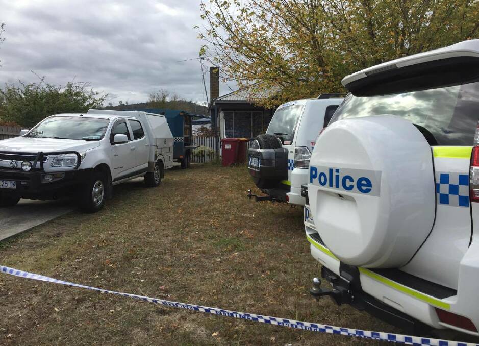 SUSPECTED MURDER: Human remains have been found at an address in Mayfield, believed to be missing man Tyson Timothy Clark-Robertson. Picture: Sarah Aquilina