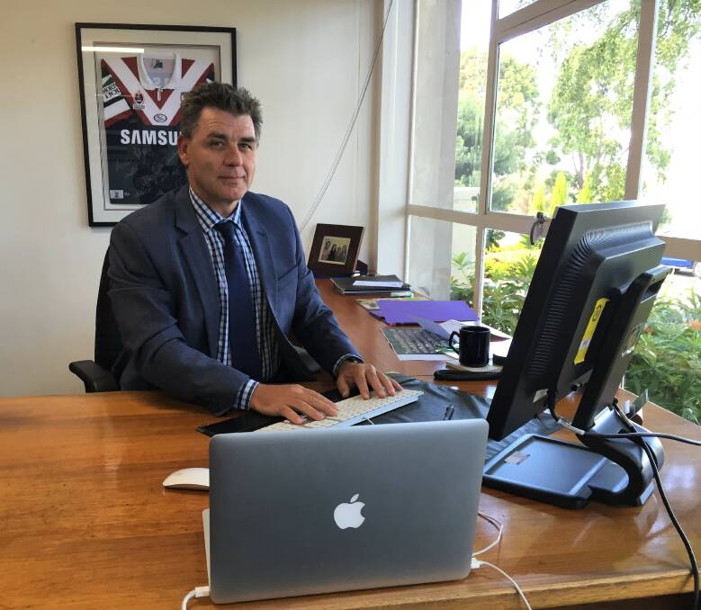 TREE CHANGE: St Patrick's College welcomes new headmaster Tony Daley, who moved to Tasmania from Queensland to take up the position at the Catholic secondary school this year. Picture: Carly Dolan