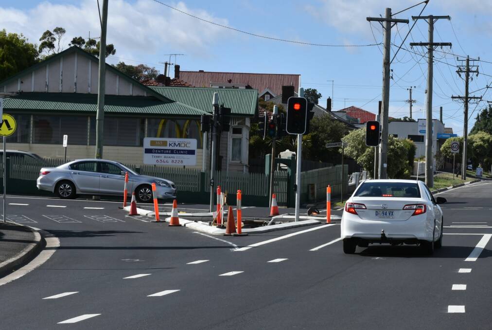FAILED: New bike lanes, developed on the corner of Hobart Road and Opossum Road this year, will now be removed, according to TBUG, because of public pressure.