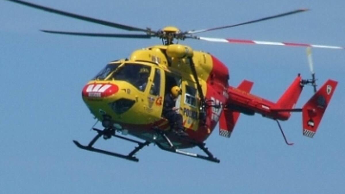 Rescue chopper responds to quad bike crash