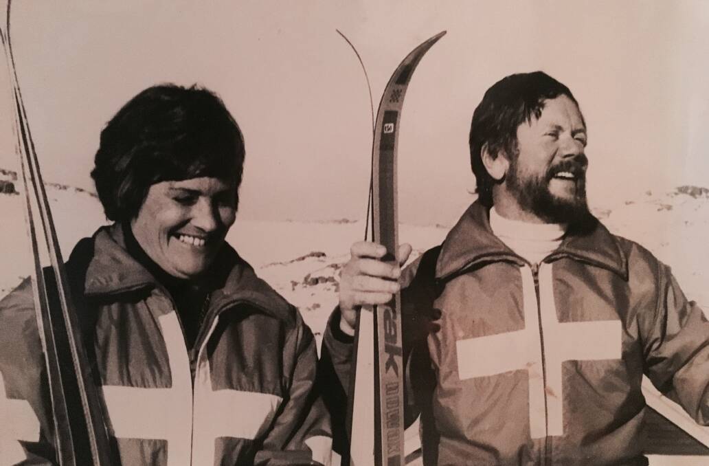 Dr Sundstrup with his wife Anne at Ben Lomond. 